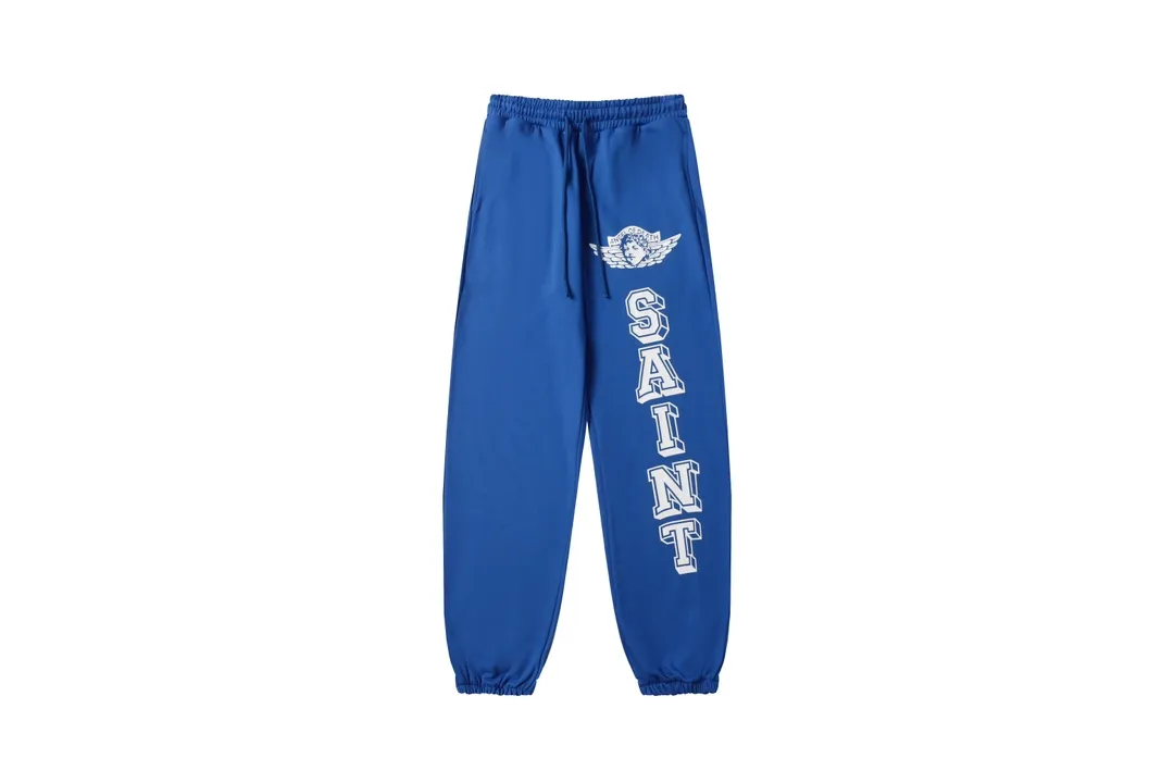 Saint Michael series of fashionable casual long sweatpants Style number: 243P190 Color: Black Size: S M L XL